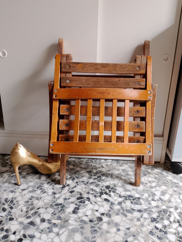 Sediolina pieghevole legno Fratelli Reguitti