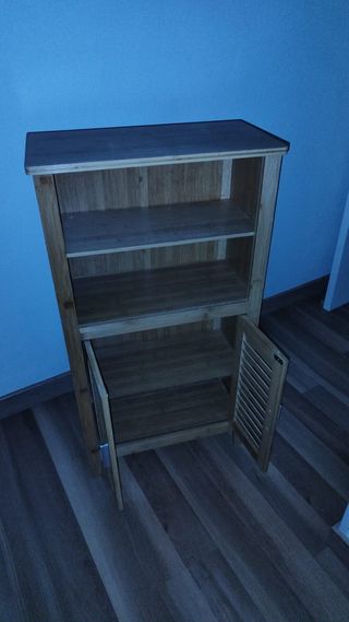 Armario baño bambú Relaxdays 92x50x25