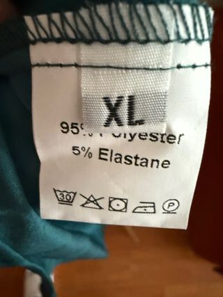 Vestido plisado verde XL - NUEVO