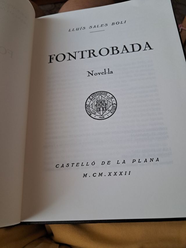 Libro colección Fontrobada