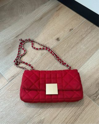 Bolso Purificación García rojo acolchado