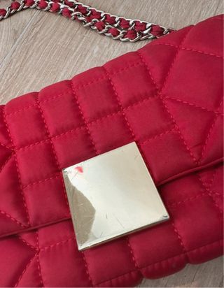 Bolso Purificación García rojo acolchado