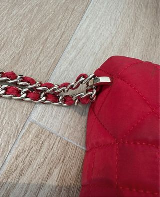 Bolso Purificación García rojo acolchado