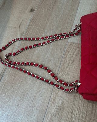 Bolso Purificación García rojo acolchado