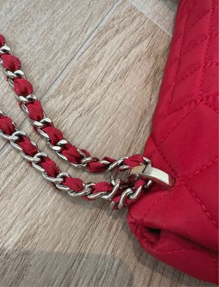 Bolso Purificación García rojo acolchado