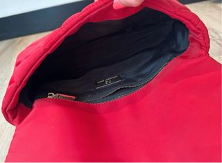 Bolso Purificación García rojo acolchado