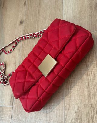 Bolso Purificación García rojo acolchado