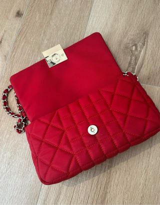 Bolso Purificación García rojo acolchado