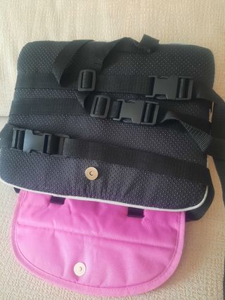 Trona viaje bebé portátil rosa