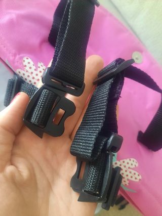 Trona viaje bebé portátil rosa