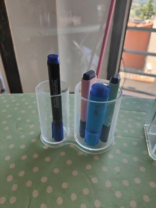 Organizador escritorio transparente