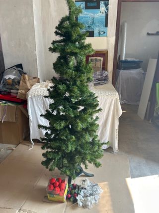 Árbol Navidad 1,80m, muy tupido . Recigida en mano