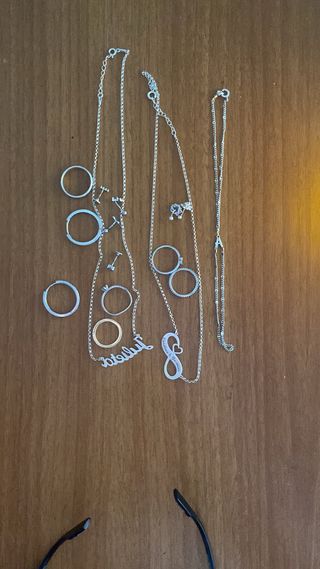 Juego de joyas plata se cambia por dos moviles 