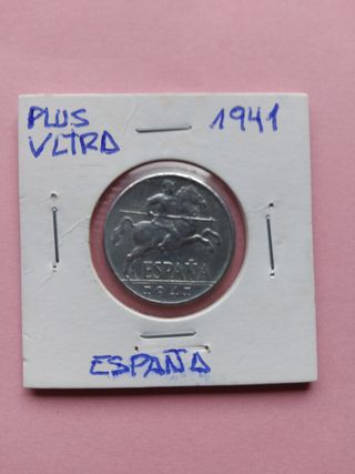 Moneda 10 céntimos España 1941
( PLUS VLTRA *