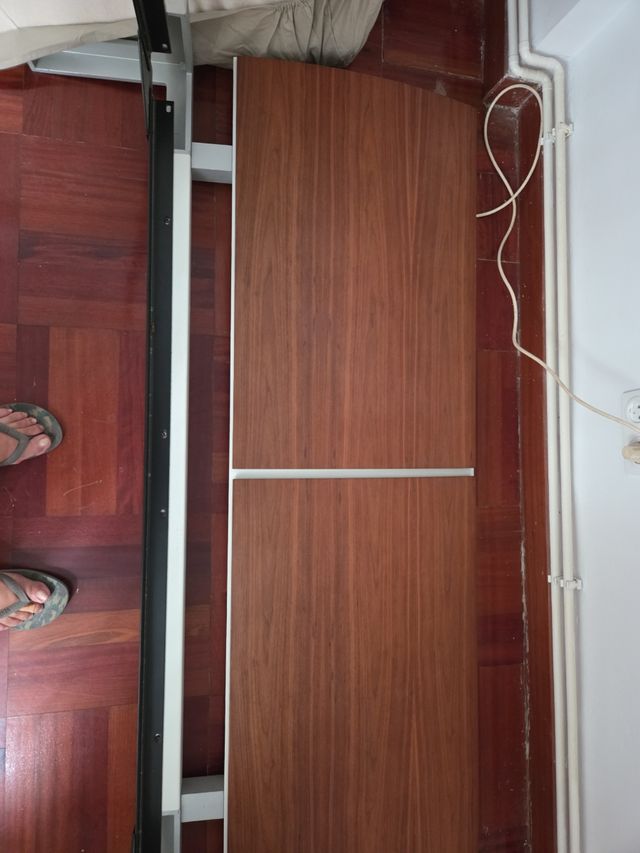 Cabezal y estructura cama  madera