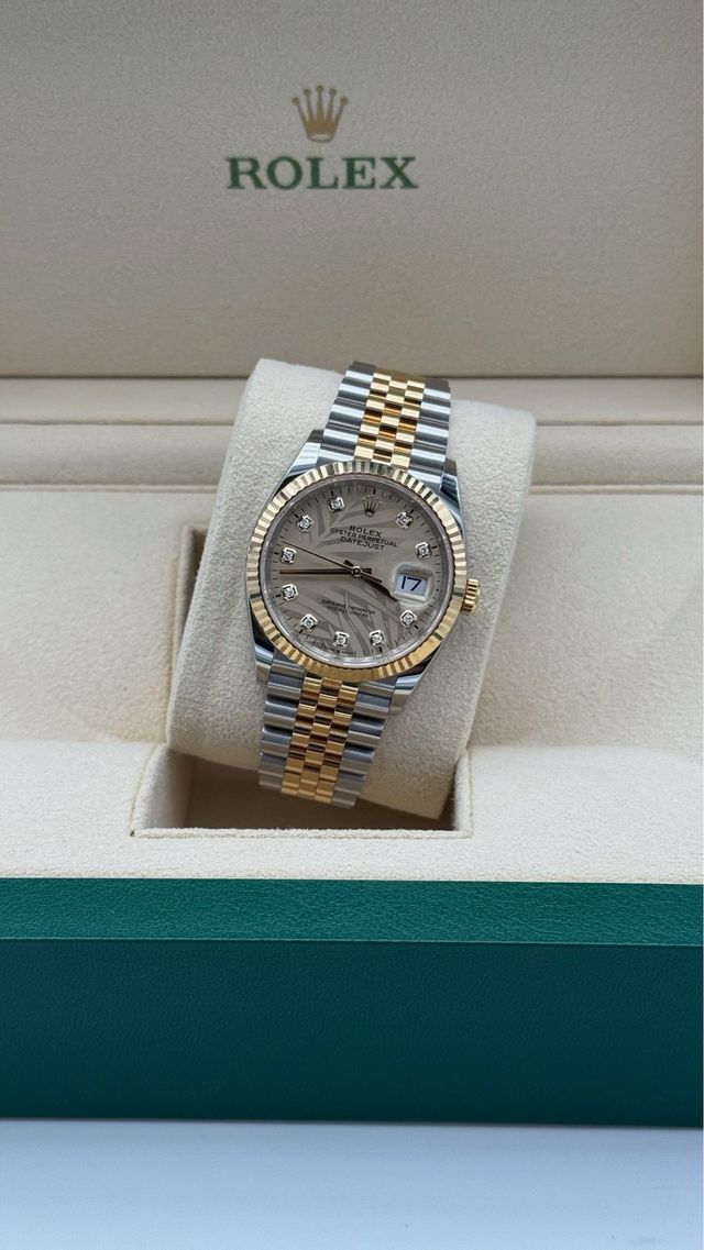 Rolex Datejust 36mm Esf. Palm Diamantes 2023