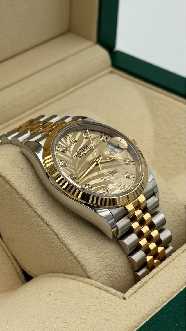 Rolex Datejust 36mm Esf. Palm Diamantes 2023