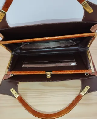 BOLSO VINTAGE PIEL DE COCODRILO