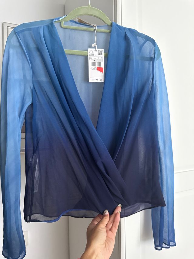 Blusa azul degradado XS