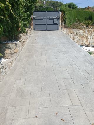 Suelo hormigón impreso