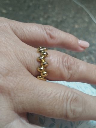 Anillo laminado oro diseño italiano