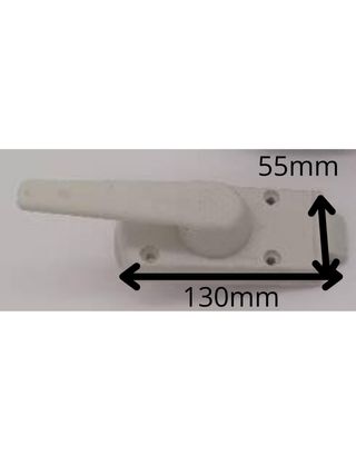 Cerradura Maneta Blanca Puerta Caravana