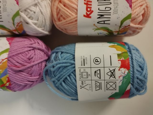 Hilos Katia Amigurumi + Ojos + Hilo elástico