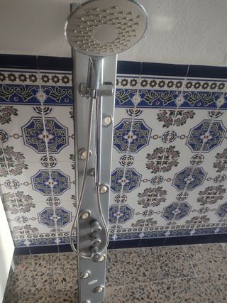 Columna ducha hidromasaje plata