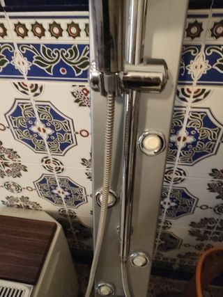 Columna ducha hidromasaje plata