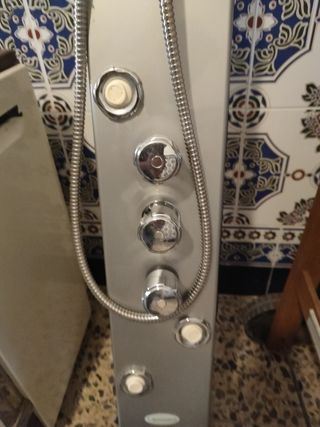 Columna ducha hidromasaje plata