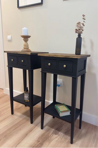 Mesillas de noche madera  restauradas a tu gusto