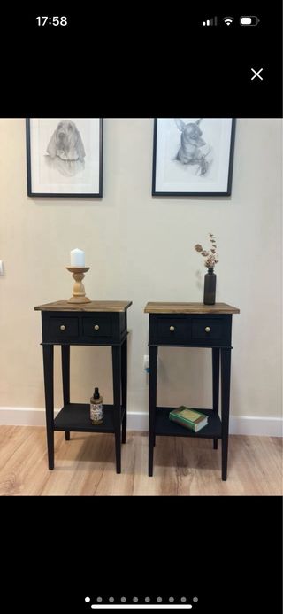 Mesillas de noche madera  restauradas a tu gusto