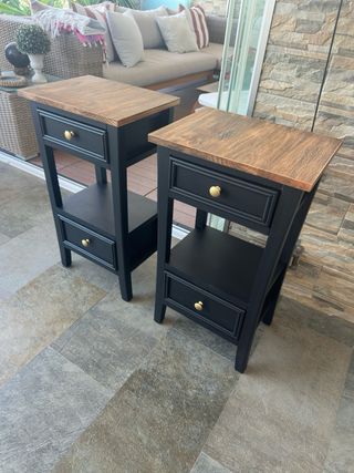 Mesillas de noche madera  restauradas a tu gusto