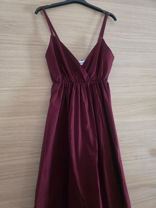 Vestito estivo rosso porpora