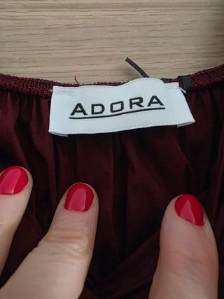 Vestito estivo rosso porpora