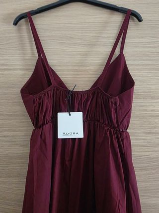Vestito estivo rosso porpora