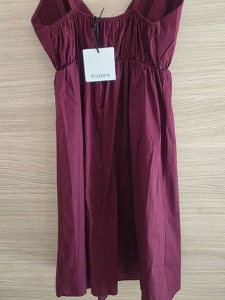 Vestito estivo rosso porpora