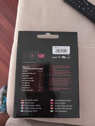 Ventilador NOX 120mm silencioso