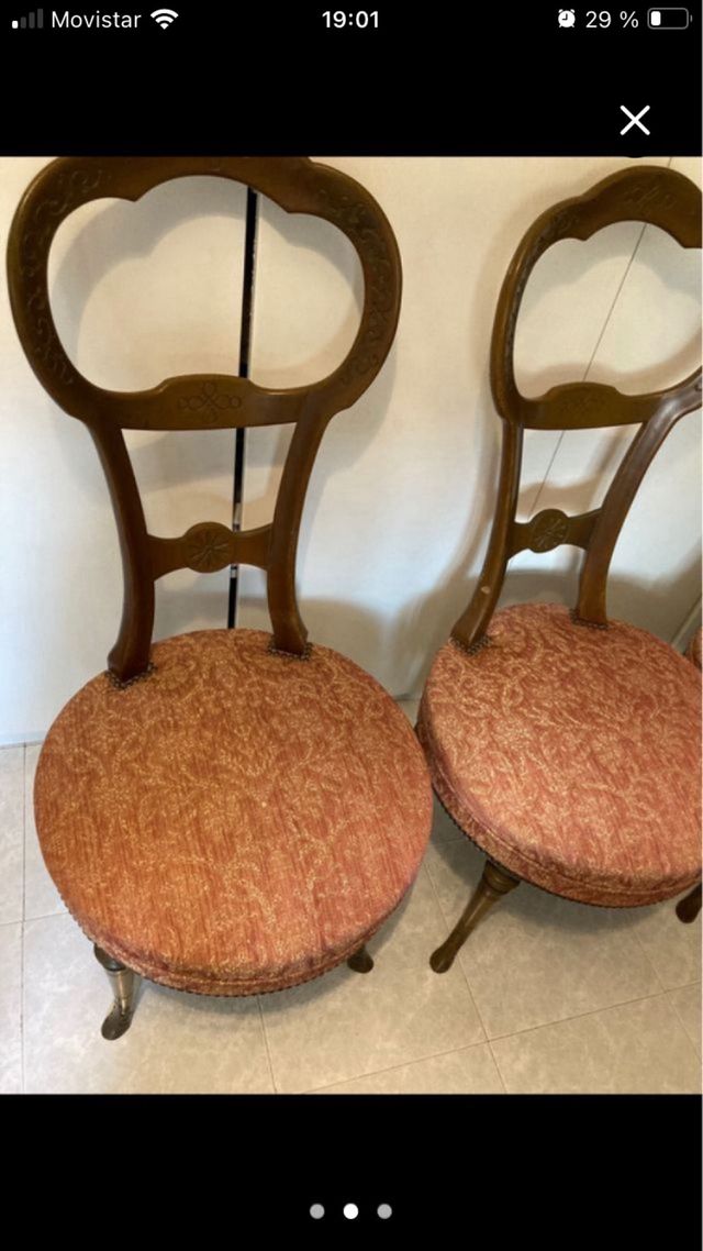 4 sillas madera estilo clásico