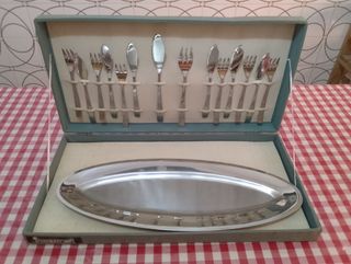 Set posate Nuovo inoxpran servizio pesce 6 vintage