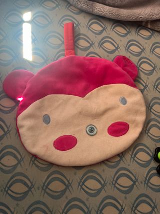 Bolso maquillaje mono rosa