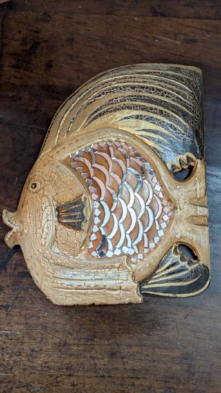 Scultura pesce legno | Artigianale