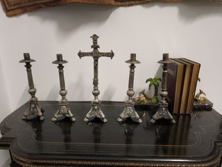 Candelieri antichi Meneses in argento