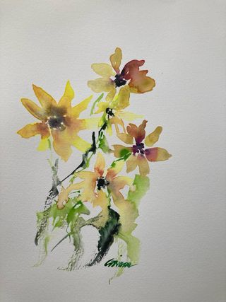Acquerello fiori - Dipinto originale
