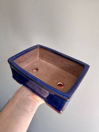 Vaso Bonsai Azul - Cerâmica