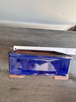 Vaso Bonsai Azul - Cerâmica