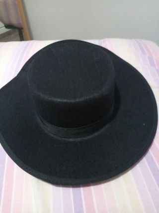 Sombrero Cordobés negro Vintage