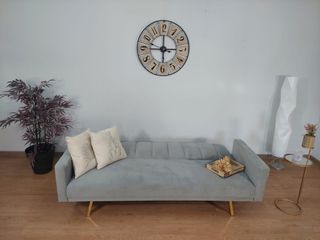 Sofá cama gris - Cómodo y elegante