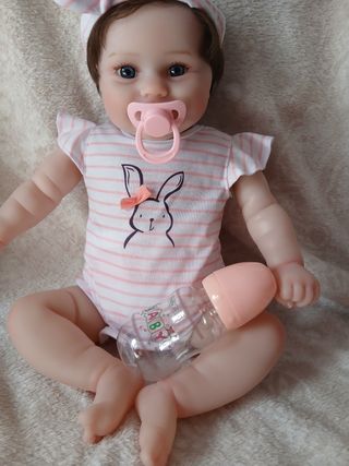 Bambola Reborn 46cm no 100% silicone