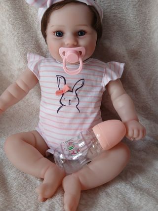 Bambola Reborn 46cm no 100% silicone